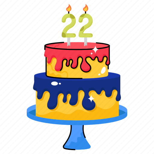 Sweet, baked, cake, birthday, chocolate icon - Download on Iconfinder