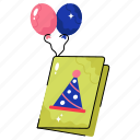 birthday, party, card, celebration, invitation