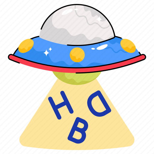 Ufo, light, invasion, mystery, alien, flying saucer, night icon - Download on Iconfinder