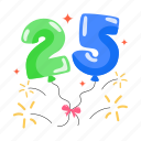 digit balloons, number balloons, birthday balloons, helium balloons, balloons