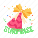 surprise, celebration caps, party hats, party caps, cone hats