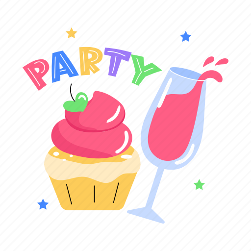 Birthday sweet, birthday dessert, birthday cupcake, birthday muffin, confectionery item icon - Download on Iconfinder