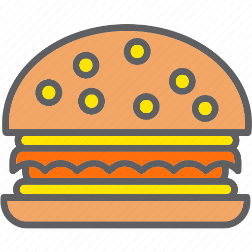 Burger, fast, food, sandwich, eat, meal icon - Download on Iconfinder