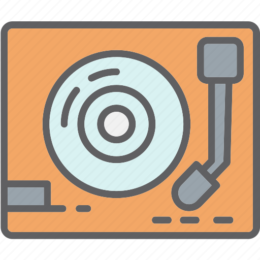 Dj, media, music, play, player, sound, turntable icon - Download on Iconfinder
