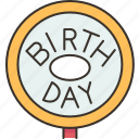 happy, birth, day, sign, celebration