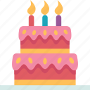 birth, day, cake, celebration, party