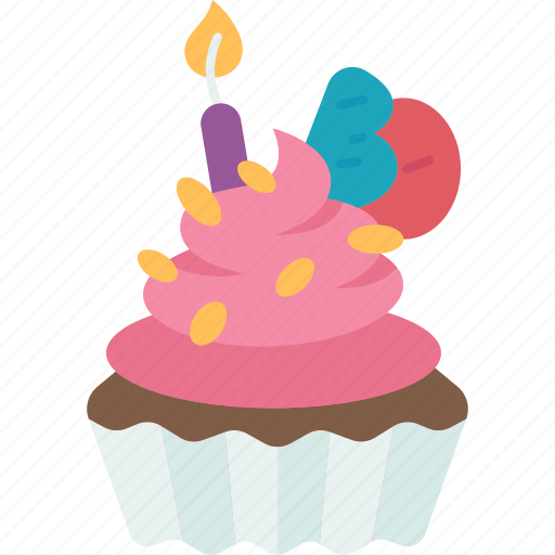 Birth, day, cup, cake, dessert icon - Download on Iconfinder
