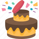 celebration, cake, birth, day, dessert