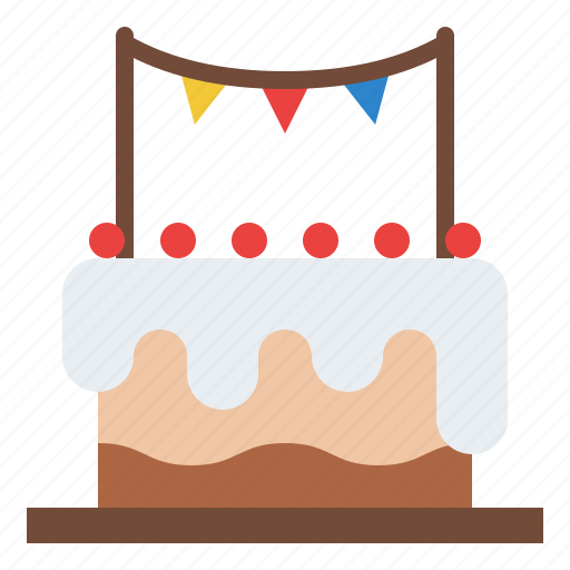 Cake, celebration, garland, party icon - Download on Iconfinder