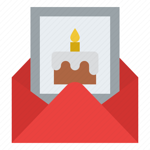 Birthday, cake, candle, card icon - Download on Iconfinder