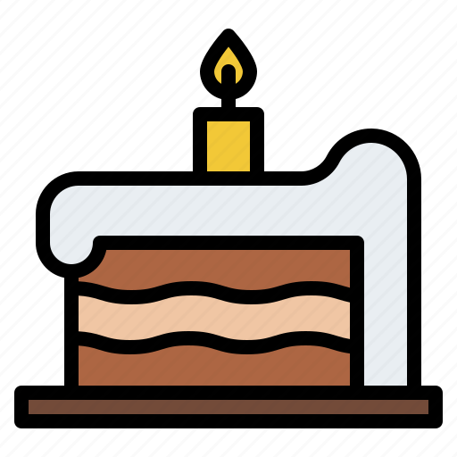 Birthday, cake, candle, happy icon - Download on Iconfinder