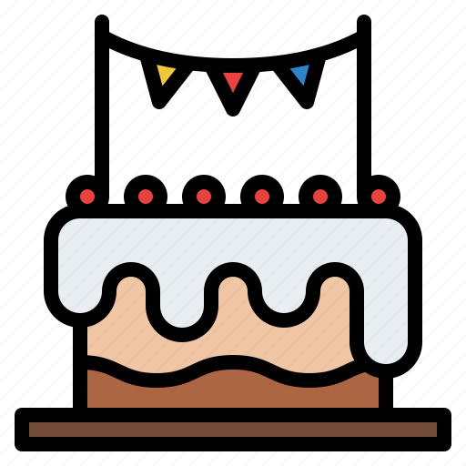 Cake, celebration, garland, party icon - Download on Iconfinder