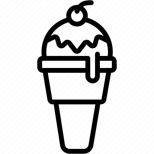 Ice cream, cone, sweet, summer, gelato, icecream icon - Download on Iconfinder