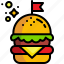 burger, hamburger, fast, food, junk, restaurant, sandwich, cheeseburger, fattening 