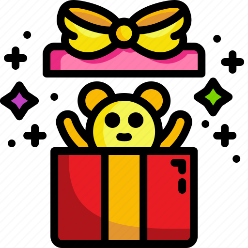Gift, christmas, surprise, present, birthday, box, party icon - Download on Iconfinder