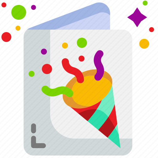 Greeting, card, happy, birthday, party, invitation, celebration icon - Download on Iconfinder