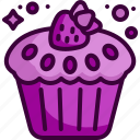 cupcake, birthday, party, pastry, dessert, bakery, candle, sweet, food 