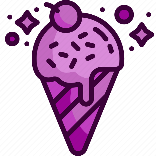Ice, cream, gelato, cone, summer, food, restaurant icon - Download on Iconfinder