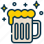 beer, party, happy, mug 