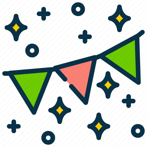 Flag, party, birthday, happy icon - Download on Iconfinder
