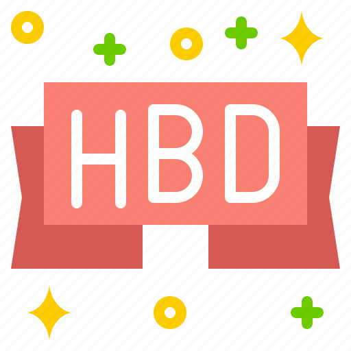 Flag, ribbon, happy, birthday, party, anniversary icon - Download on Iconfinder
