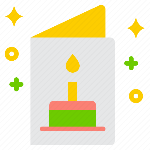 Happy, birthday, card, party, cake icon - Download on Iconfinder