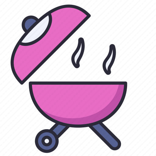 Bbq, grill, party, fire, smoke icon - Download on Iconfinder