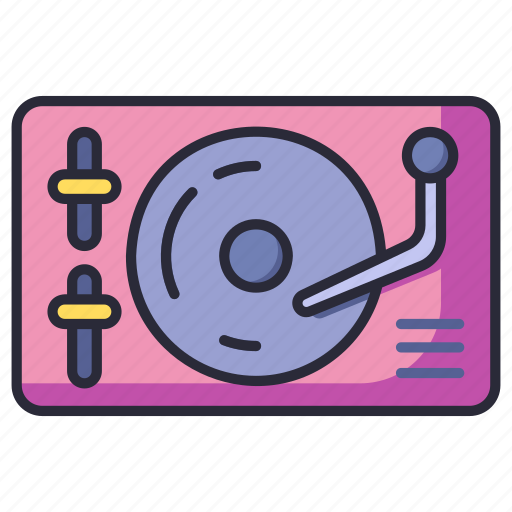 Turntable, audio, music, sound, disc icon - Download on Iconfinder
