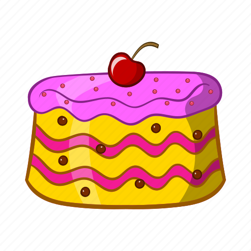 Bakery, birthday, cake, cartoon, celebration, object, sign icon - Download on Iconfinder