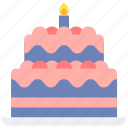 birthday, cake, 2