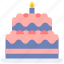 birthday, cake, 2 