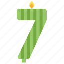 candle, number