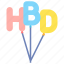 hbd, birthday, party, celebration, decoration, happy, gift