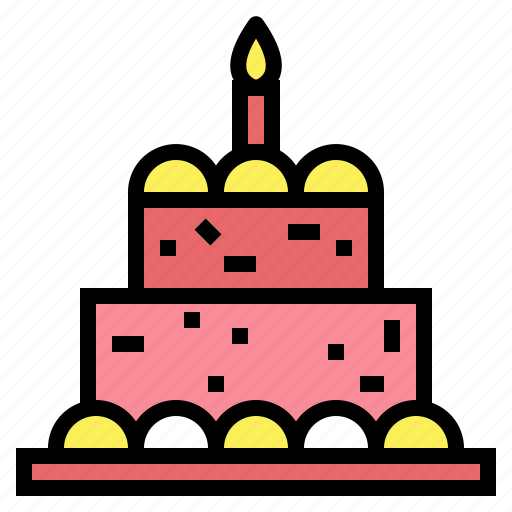 Bakery, birthday, cake, candles, food icon - Download on Iconfinder