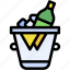 ice, bucket, drinks, party, celebration, beverage 