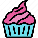 birthday, cupcake, happy, party