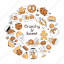 cookie pattern, biscuit pattern, sweets pattern, bakery pattern, cookies background 