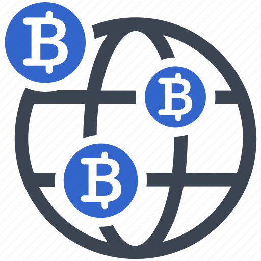 Global, bitcoin, investment, digital, cryptocurrency, global investment icon - Download on Iconfinder