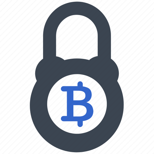 Security, protection, bitcoin, money, cryptocurrency, lock icon - Download on Iconfinder