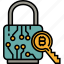 encryption, bitcoin, data, key, protect, protection 