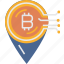 bitcoin, pin, cryptocurrency, location, cryptography, coin, currency, money 