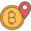bitcoin, address, virtual, location, wallet 