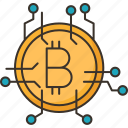 bitcoin, digital, currency, crypto, financial