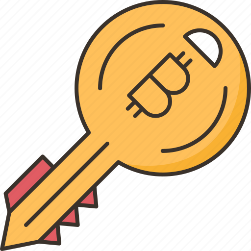 Bitcoin, key, private, cryptocurrency, ownership icon - Download on Iconfinder
