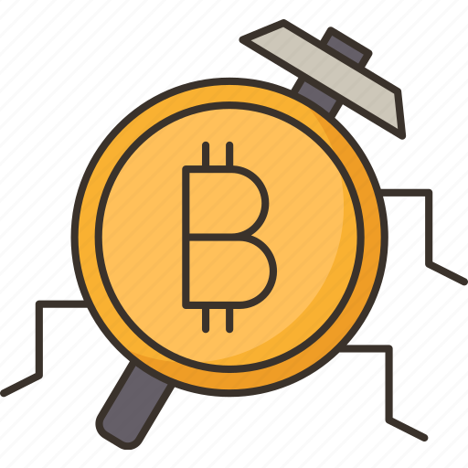 Bitcoin, mining, digital, transaction, treasure icon - Download on Iconfinder