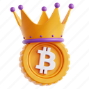 king, crown, bitcoin, blockchain, coin