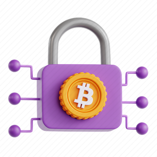 Lock, bitcoin, safe, padlock, digital, security icon - Download on Iconfinder