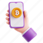 payment, hand, smartphone, gadget, bitcoin 