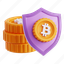 secure, shield, bitcoin, crypto, currency, finance, money, protection 