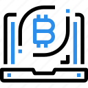 bitcoin, currency, digital, laptop, money, technology